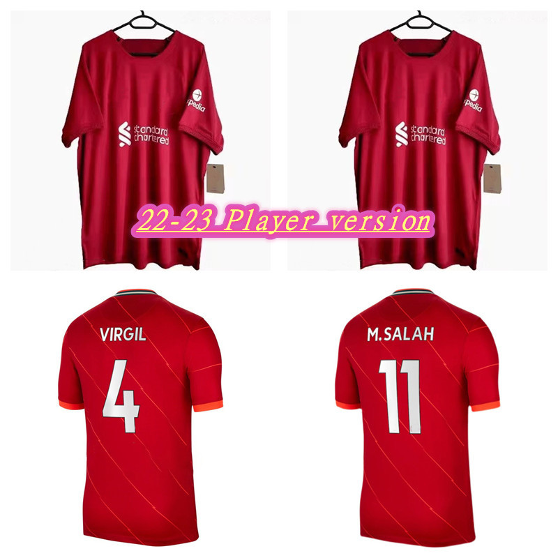 

VIRGIL soccer jersey 22 23 player Version KEITA FIRMINO DIOGO J ALEXANDER ARNOLD PHILLIPS Maillots de football Shirt 2022 2023 Men + Kids Kits Customized Uniforms Fans, Red