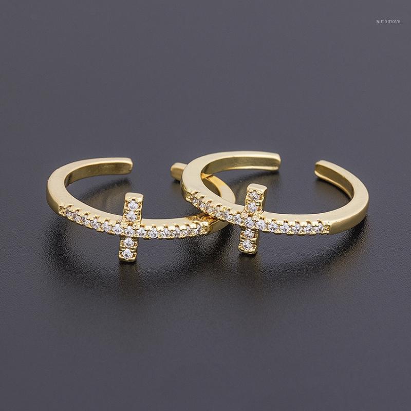

Hot Sale Cross Star Moon Rings12 Styles Bohemia Rainbow Cubic Zircon Rings Women Copper Jewelry Adjustable Wedding Party Gifts1