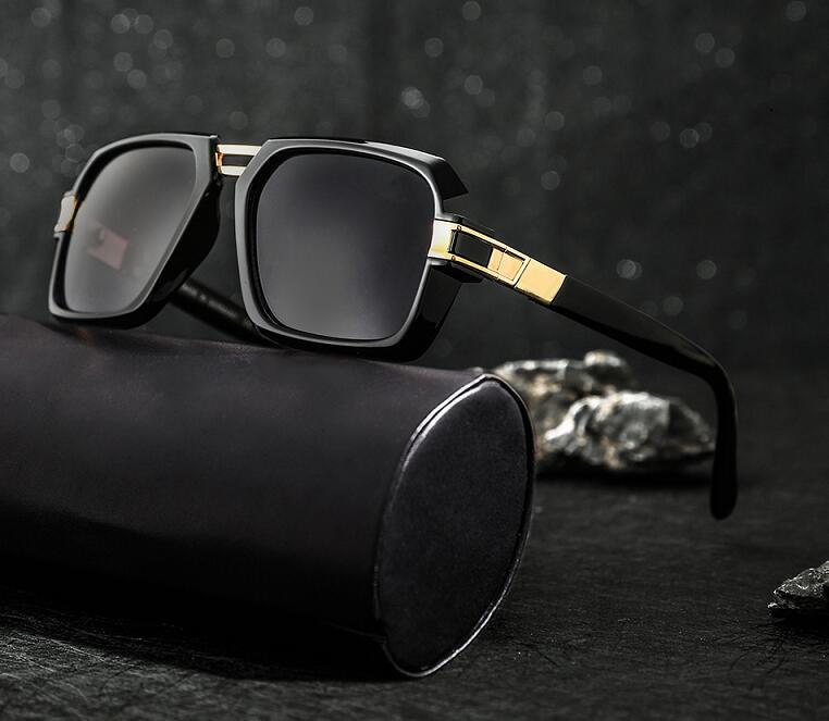 

2021 Men Women Fashion Brand Design metal Lens big size UV400 metal sun glasses men sun glasses with box