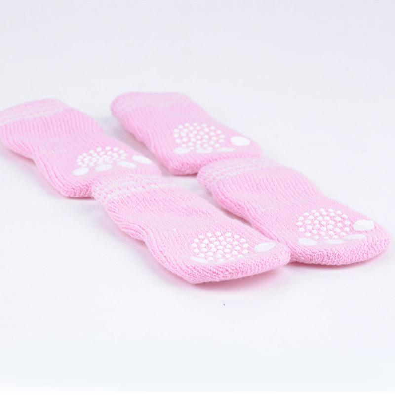 

2pairs Knit Weave Anti Slip Cute Skid Bottom Protective Warm Lovely Soft Puppy Dog Pet Sock1, Send by random