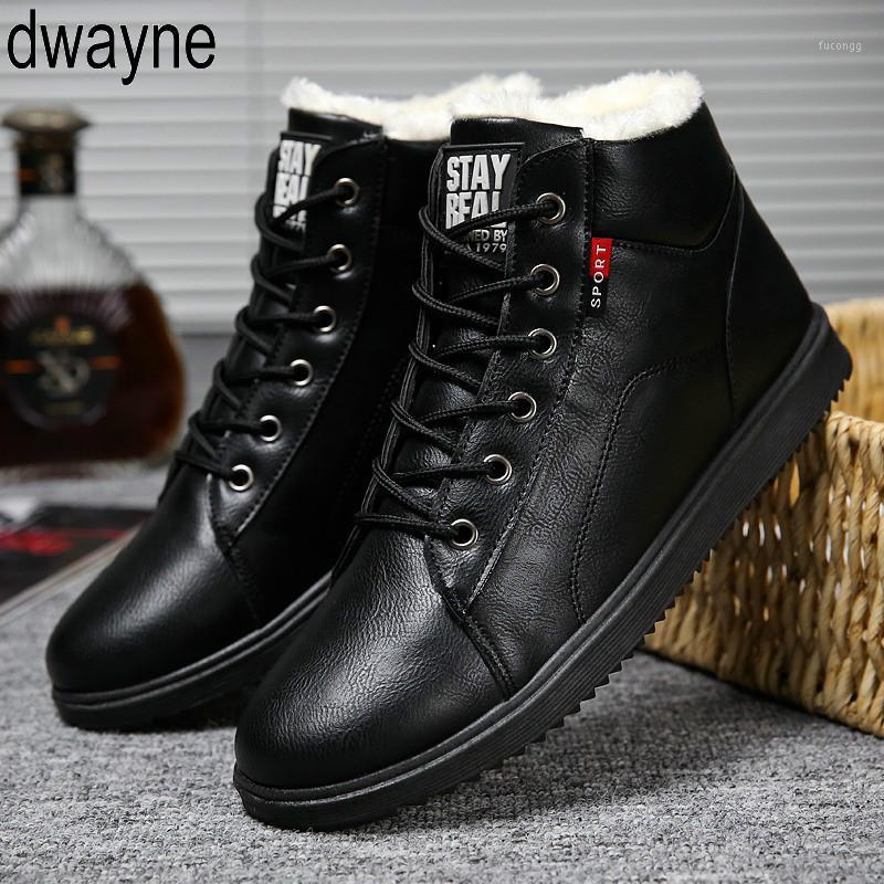 

Ankle boots men black large siae 6-11.5 winter boots men shoes warm fur snow wear-resistant adult male tennis yhn71