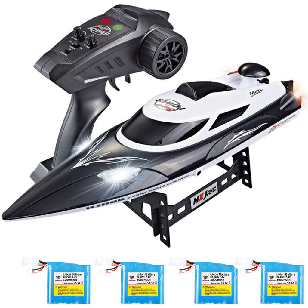 

Hj806b Rc Boat High Speed 35km/h 200m Control Distance Fast Ship Rc Boat Racing Torpedo For Installing Networks Under The Ice, Green