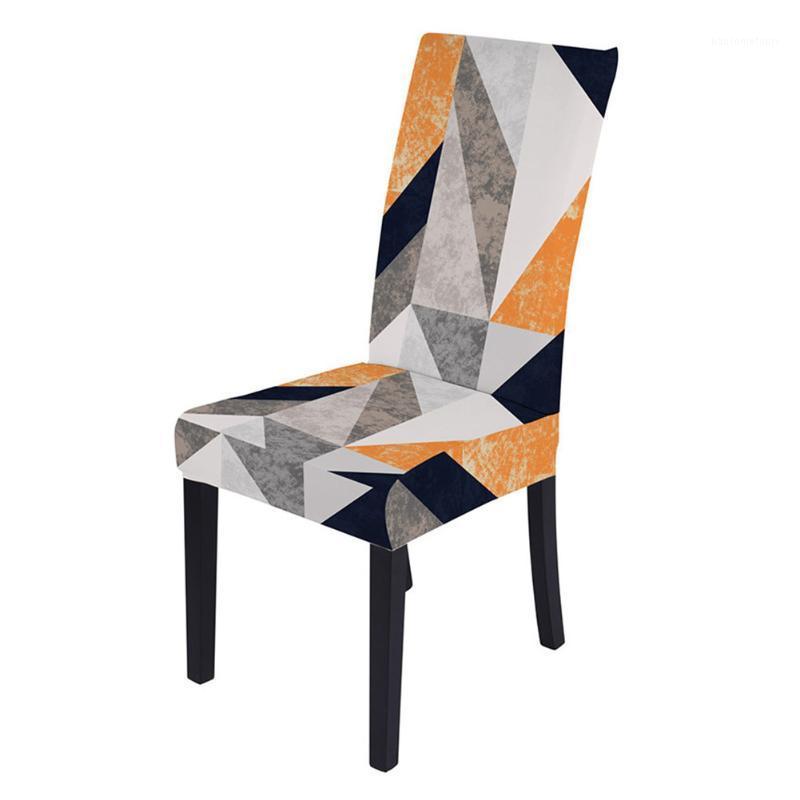 

Soft Washable Universal Dining Chair Cover Party Decoration Geometry Pattern Elastic Fabric Home Kitchen Hotel Stretch Removable1