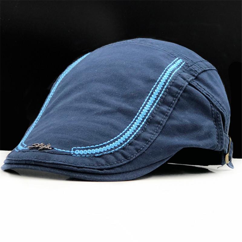 

2020 New Casual British Style Unisex Solid Cabbie Hats Caps Newsboy Cap Flat Hat Irish Newsboys Caps For Men And Women, Black