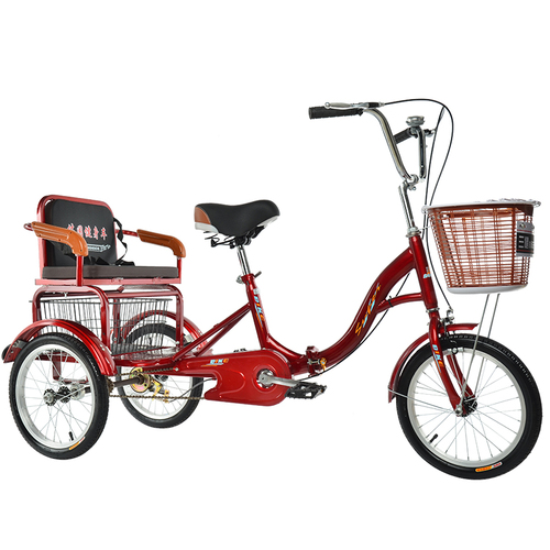 

Elderly Tricycle Rickshaw Elderly Scooter Pedal Double Bicycle Bicycle Adult Tricycle Pick up and Drop off Children