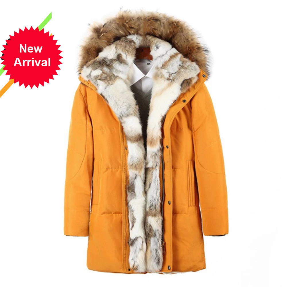 

2021 New Winter Jacket Men Casual Wear Padded Warm Male Pu Leather Thicken Man's Windproof Fashion Black Coat 8jnv, Yellow