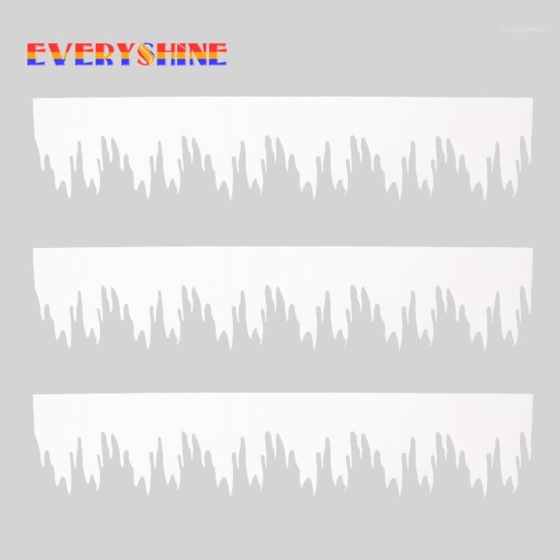 

3pcs/lot White Foam Icicle Strip Christmas Decorations Snow Column Indoor Wall Glass Stickers Ornaments for Home SD3511