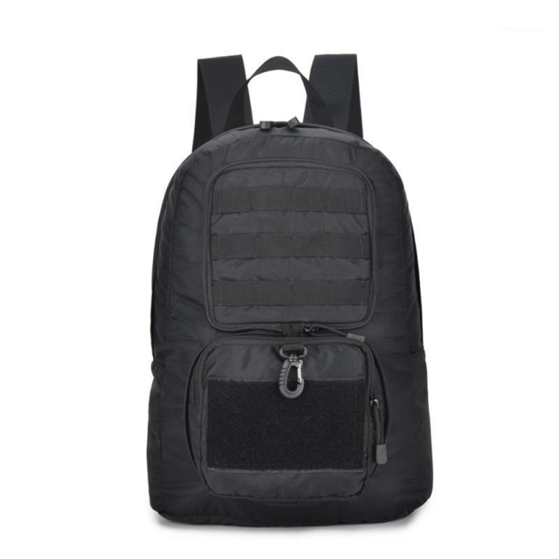 

25-30L Running Bags Backpack Ultralight Folding Backpack Black Army Bag Lightweight Backpacks Camping Molle Rucksack Waterproof1, Black color
