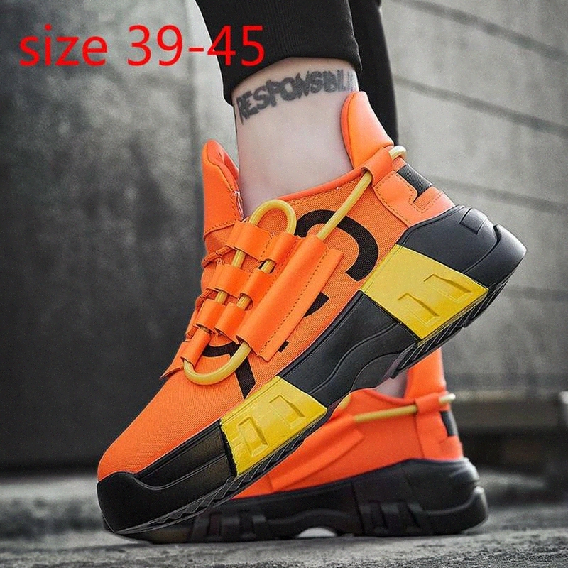 

2019 Harajuku Summer Platform Sneakers Men Breathable Casual Shoes Men Sports Fashion Tenis Zapatillas Hombre Sneakers #3O2x