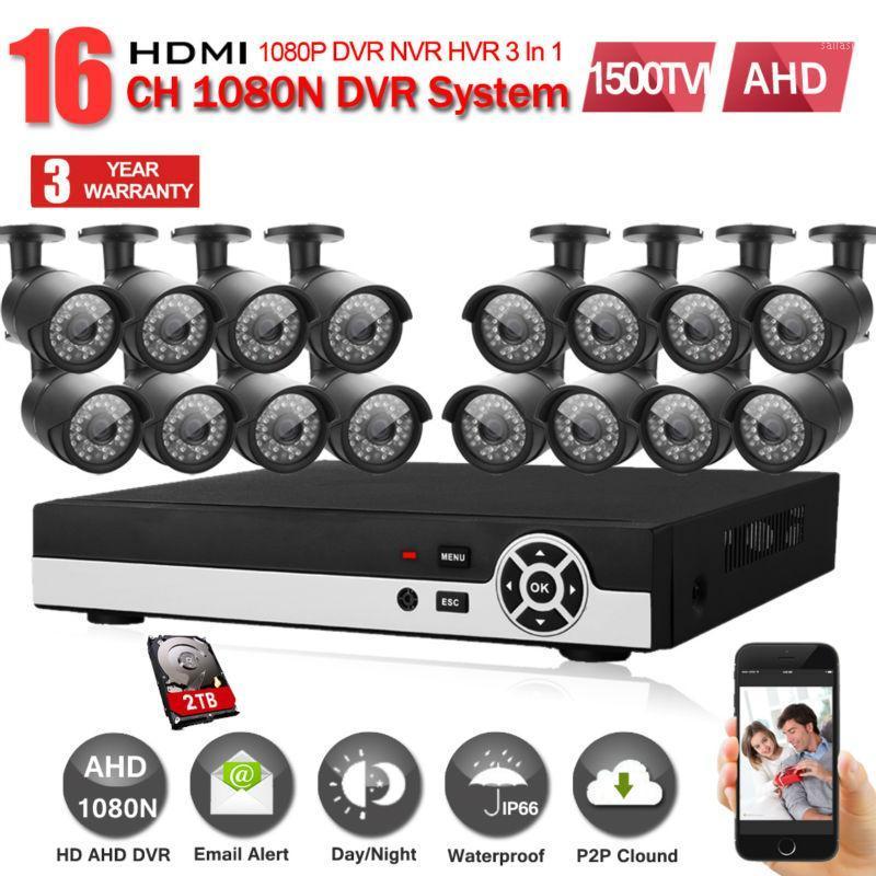 

JOY HD 16CH AHD DVR Kit 720p CCTV System 16 channel AHD-NH 1080N DVR Recorder 1500TVL 1.0MP Outdoor Security AHD Camera System1