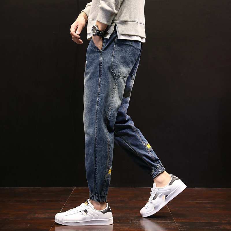 

2021 New Hip Hop Design Brand Jeans for Men's Straight Fashion Distressed Moto Bike Vintage Jean Plus Oversize Jsy2, 6018 2