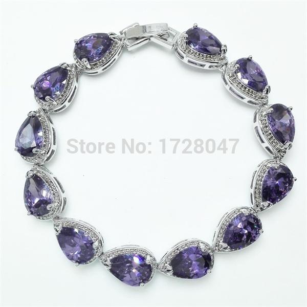 

Top sell Water Drop Zircon Dangle Bangle Bracelets For Women Brincos Pulseiras Femininos