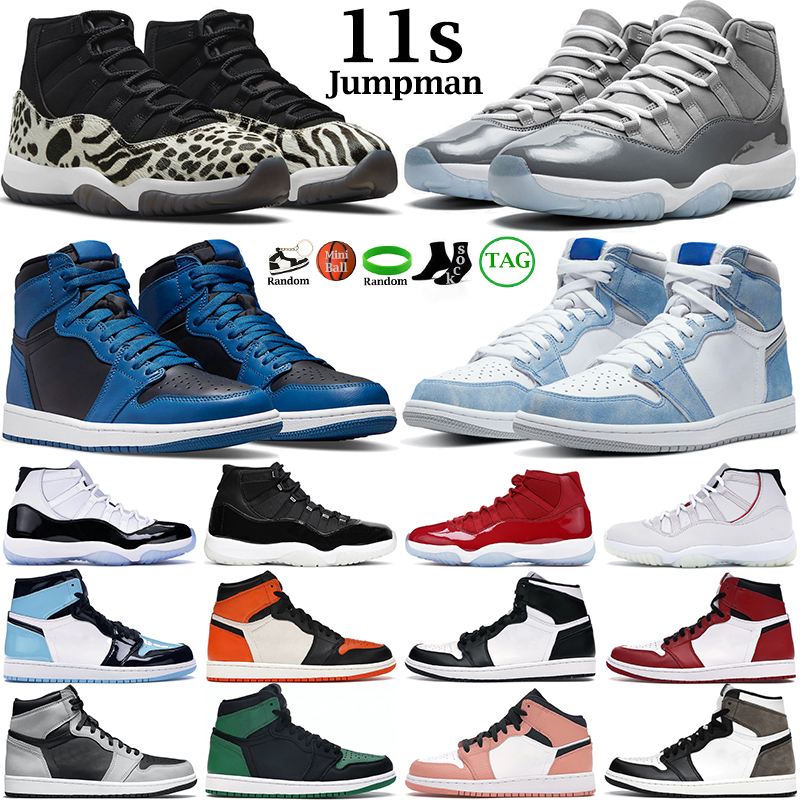 

men women basketball shoes 1s Dark Marina Blue Patent Bred Twist Light Smoke Grey 11s Cool Grey Animal Instinct mens outdoor sports sneakers