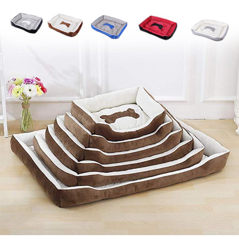 

XL) Pet Bed Soft Dog bed Non-slip For Small Medium Large Dog beds mats Pet cushion Washable House For Cat Puppy Kennel, Gray
