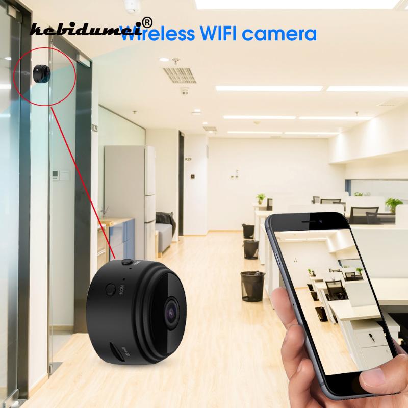 

kebidumei Mini IP Camera Recorders Wireless WiFi HD 1080P Network Monitor Security Camera A9 Mini