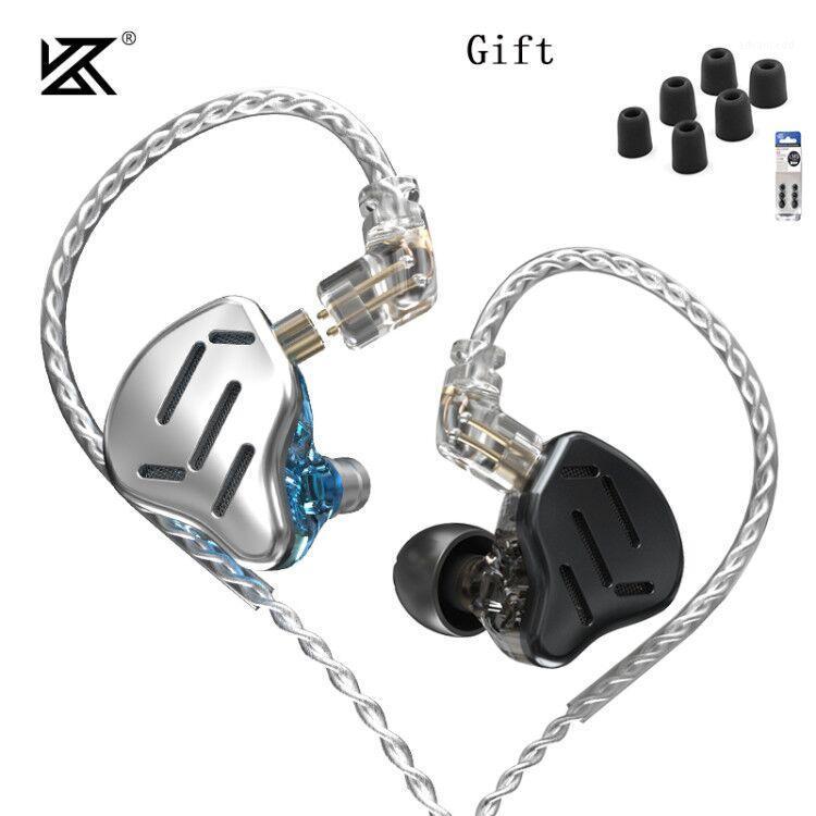 

Kz zax 7ba 1dd 16 unidade híbrido in-ear fones de ouvido metal alta fidelidade fone de ouvido música esporte kz zsx zs10 pro1, Black