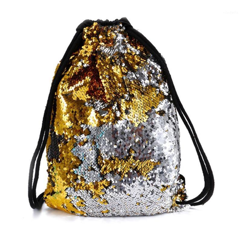 

Christmas Gift Decor Sack Sequin Backpack Rucksack Fashion Glittering Shine Outdoor Sports Drawstring Bag Shoulder Beach1 Decorations