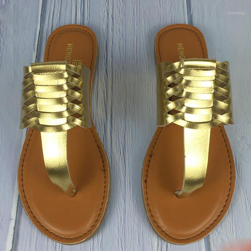 

Women's Slippers Fashion Casual Floral Flip Flops Sandals Flat Heel Shoes Outdoor Slippers Leisure Comfortable Soft personality1, Coffee