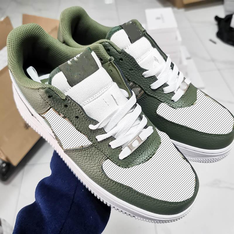 

2020 New Men Women Low Cut One 1 Casual Shoes White Black Dunk Sports Skateboard Shoes Classic Trainers High Sneakers 36-45 ai, 2 without box