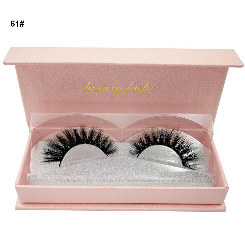 

1Pair 100% Real 3D Mink Full Strip False Eyelash Long Individual Eyelashes Mink Lashes Extension