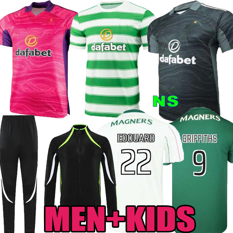 

21 22 Celtic Soccer Jersey Home KYOGO ABADA AJETI Away Green Soccer Shirt Men Third TURNBULL 2021 2022 Goalkeeper Football Uniforms Adult  jacket training suit, 2021;3rd