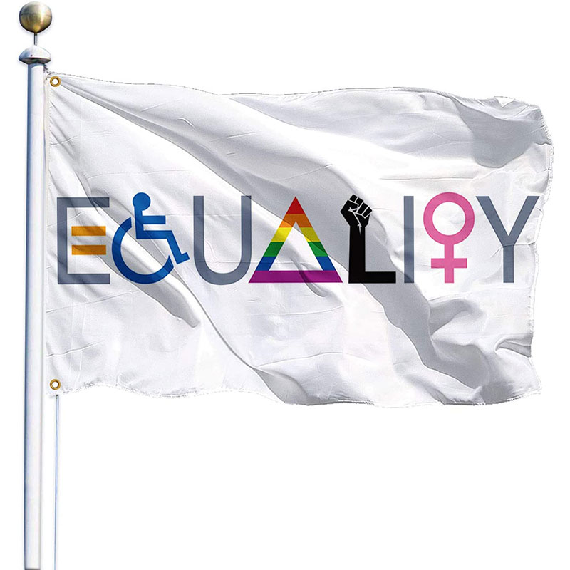 

Equality Inclusion Kindness Hope Flag 3' x 5' 150x90cm 100D Polyester Digital Printing Room Man Cave Frat Wall Outdoor Hanging Flag