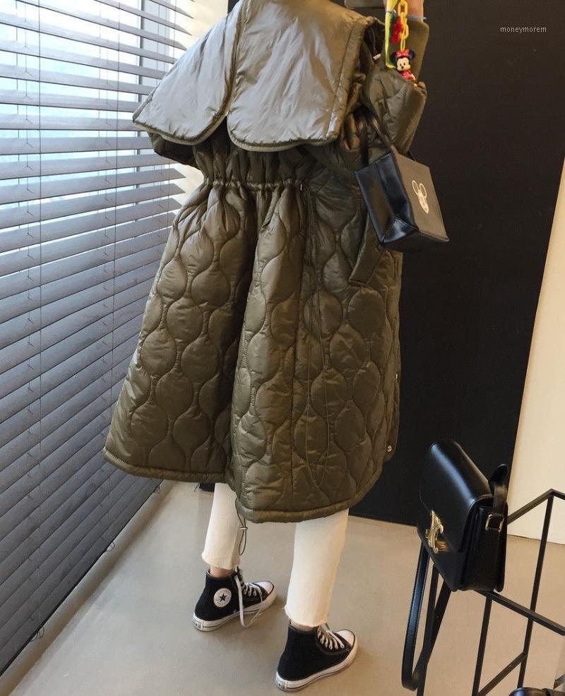 

Women's autumn winter russian style Warm Cotton Padded Long Jacket Coat Outerwear1, Black
