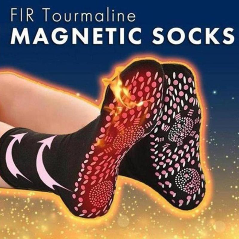

Self Heating Heated Socks For Women Mem Help Warm Cold Feet Comfort Health Heated Socks Magnetic Therapy Comfortable, Black