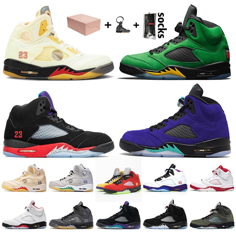 

Mens 5 Wings 5s High Basketball Shoes Hyper Roy Comfortable Black Cement Suede Designer Sports Stylist Shoes Sneakers Trainers, 11