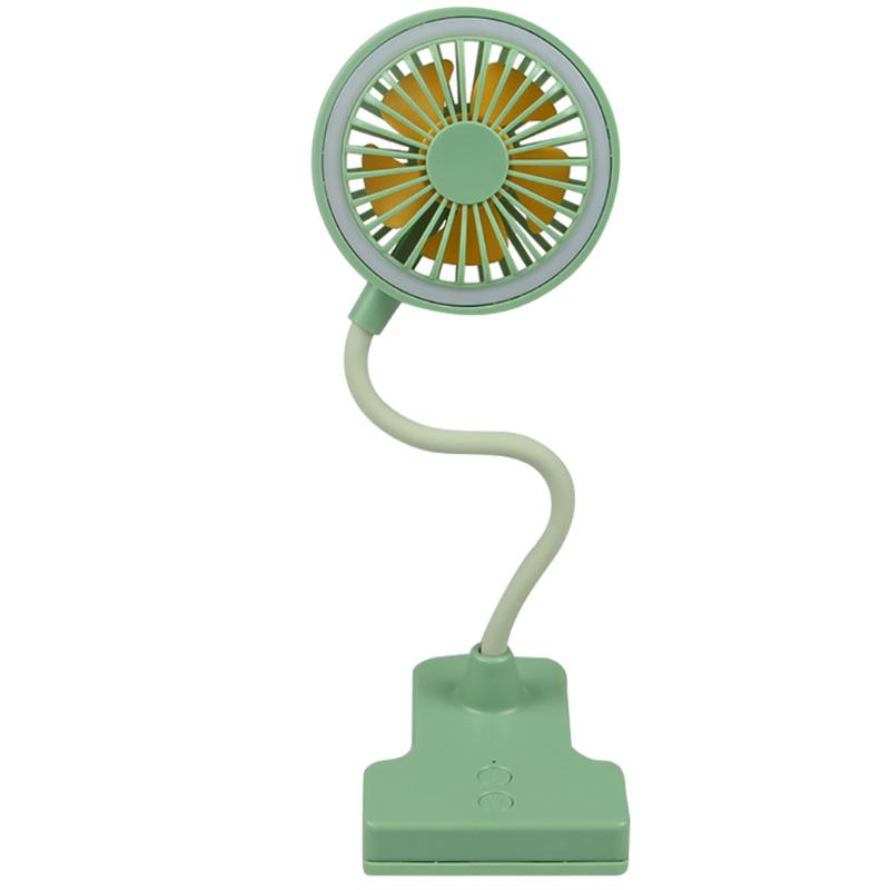 

Creative USB Fan Desktop Charging Night Light Multifunction Portable Mini Fan Can bend adjustable Student light ABS+pc new58