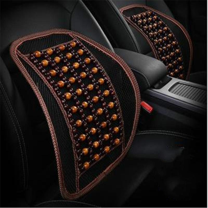 

General-purpose Breathable Car Wooden Bead Massage Seat Lumbar Cushion Car Back Lumbar Support Back Cushion