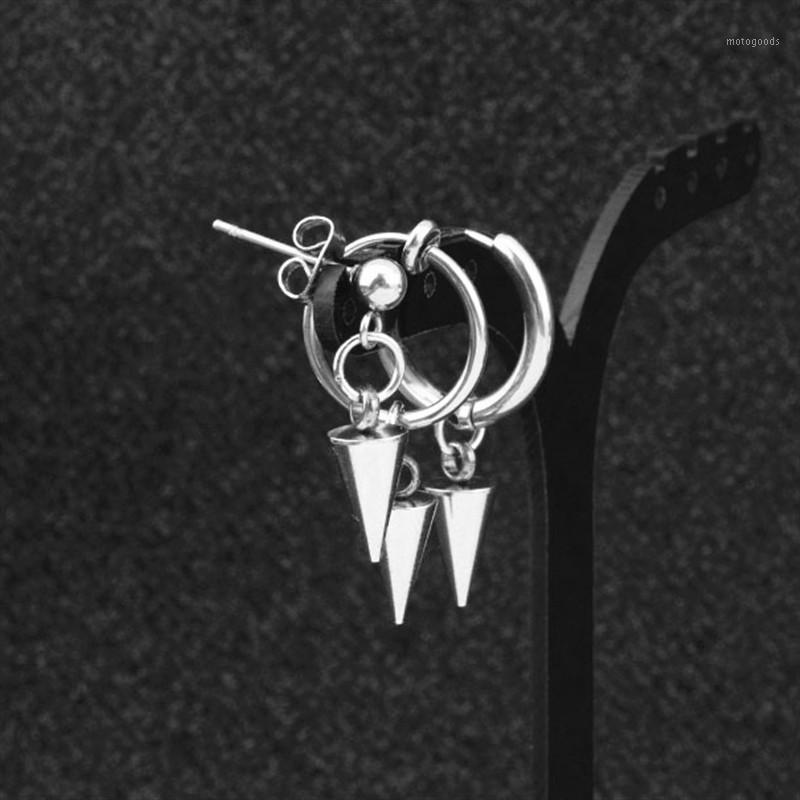 

Punk KPOP DNA Korean Simple Taper Stainless Steel Stud Earring Bangtan Boys V Jewelry Accessories For Mens And Women1