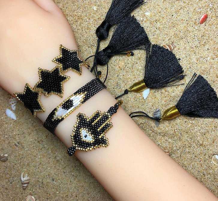 

Miyuki Bracelet Skeleton Skull Bracelets For Women Jewellery Gift Jewelry Girl Handmade Woven Pulseras Wholesale