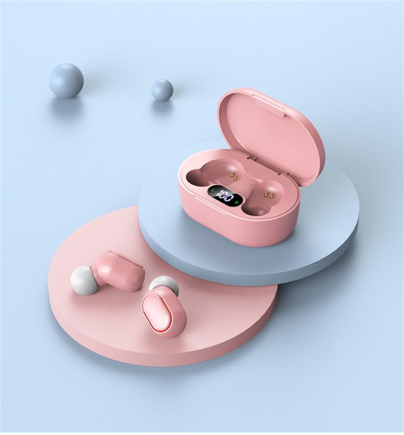 

Bluetooth Wireless Earbud 300MAH Charging Box Portable Fashion Noise Canceling Sports Waterproof Colorful Headset, Yellow