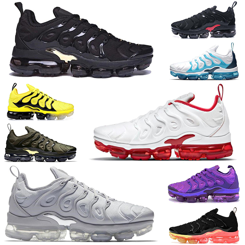 

tn plus men running shoes White Volt Psychic Pink Black Volt Hyper Blue Atlanta mens trainers sports sneakers runners, Magenta