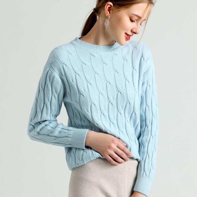 

2021 New Autumn Female Knitting Pullovers Elegant Lady Thin Solid Minimalist Tops Sw5882 141H, Red