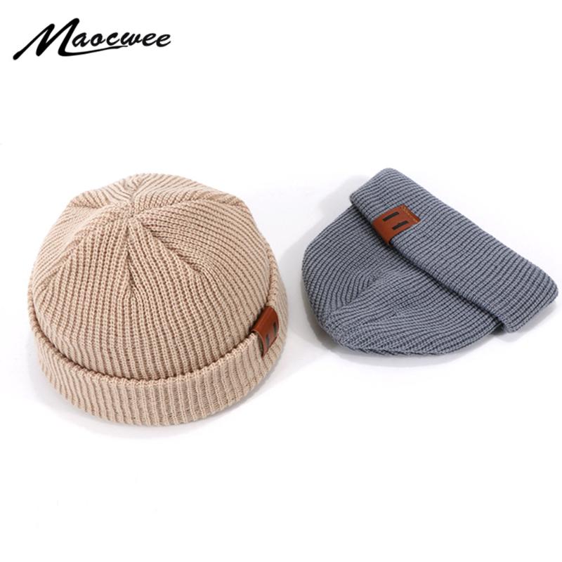 

Unisex Hats Knitted Outdoor Thick Cap Winter Beaines For Woman Men Breathable Gorras Simple Hats Warm Solid Casual Lady Beanies