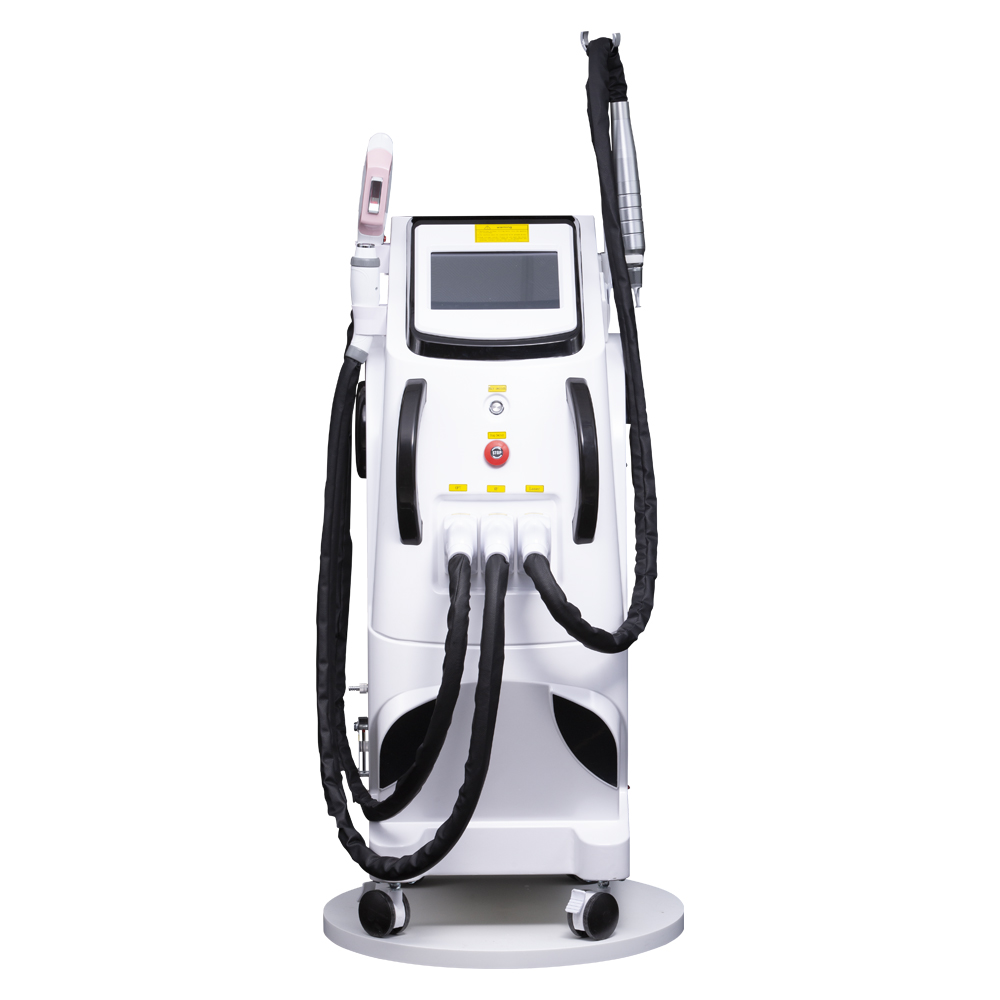 

4in1 OPT E- light IPL RF YAG laser hair removal for multi treatment