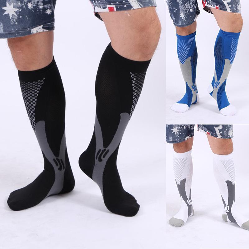 

Leg Support Stretch Compression Socks Men Women Running Athletic Pregnancy Travel Football Breathable Adult Sports Socks1, 1 pc one size