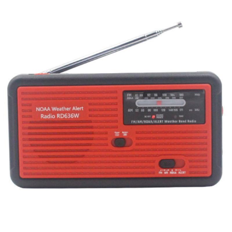 

IG-Emergency Hand Crank Radio Solar Power Bank Fm Am Noaa Radios with Phone Charger for Outdoor Fishing Camping