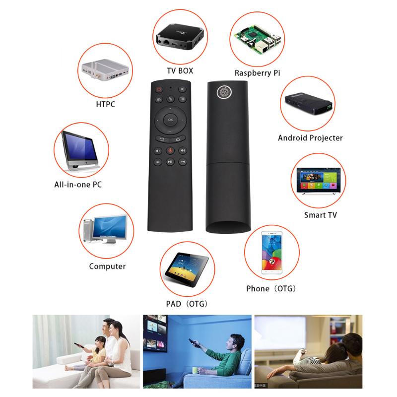 

New G20 G20S Gyro Smart Voice Remote Control IR Learning 2.4G Wireless Air Mouse for X96 Mini H96 MAX X99 Android TV Box