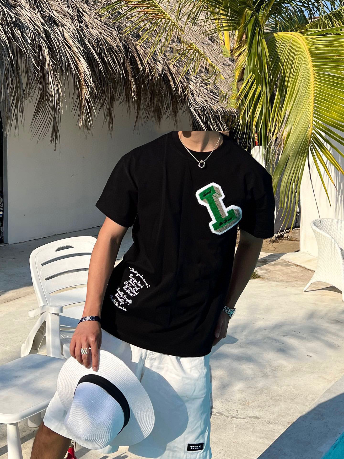 

2022 100% Cotton Designer Men's Short Sleeve T-shirt Crystal T-shirt Summer Basic Solid Print Alphabet Dollar Skateboard Casual Punk To, White;black