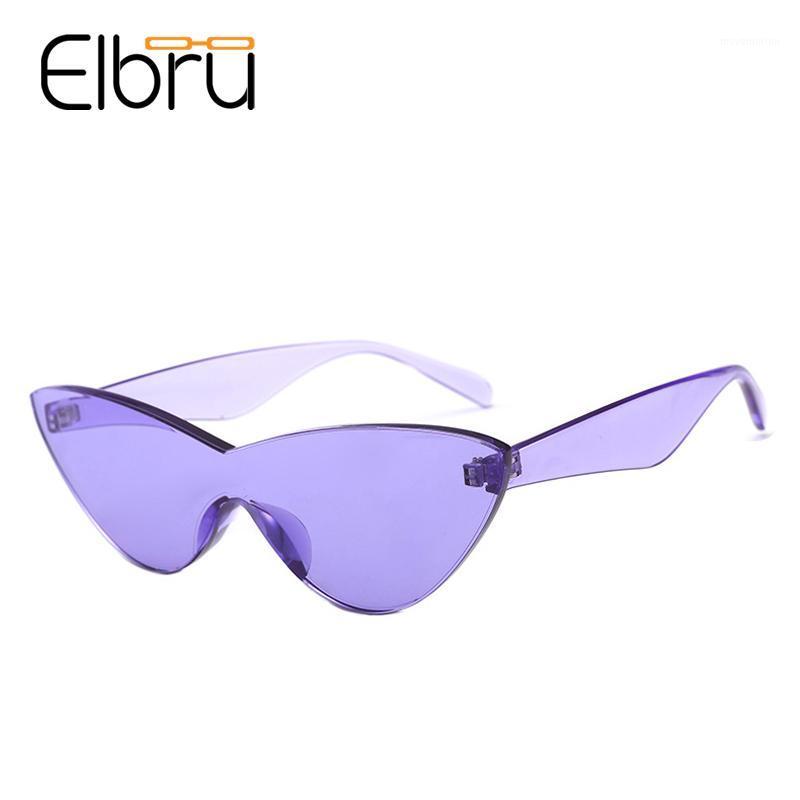 

Elbru One-piece Cat Eye Sunglasses Women Brand Designer 2.19 Fashion Sexy Retro Vintage Sun Glasses Feamale Candy Color Clear1
