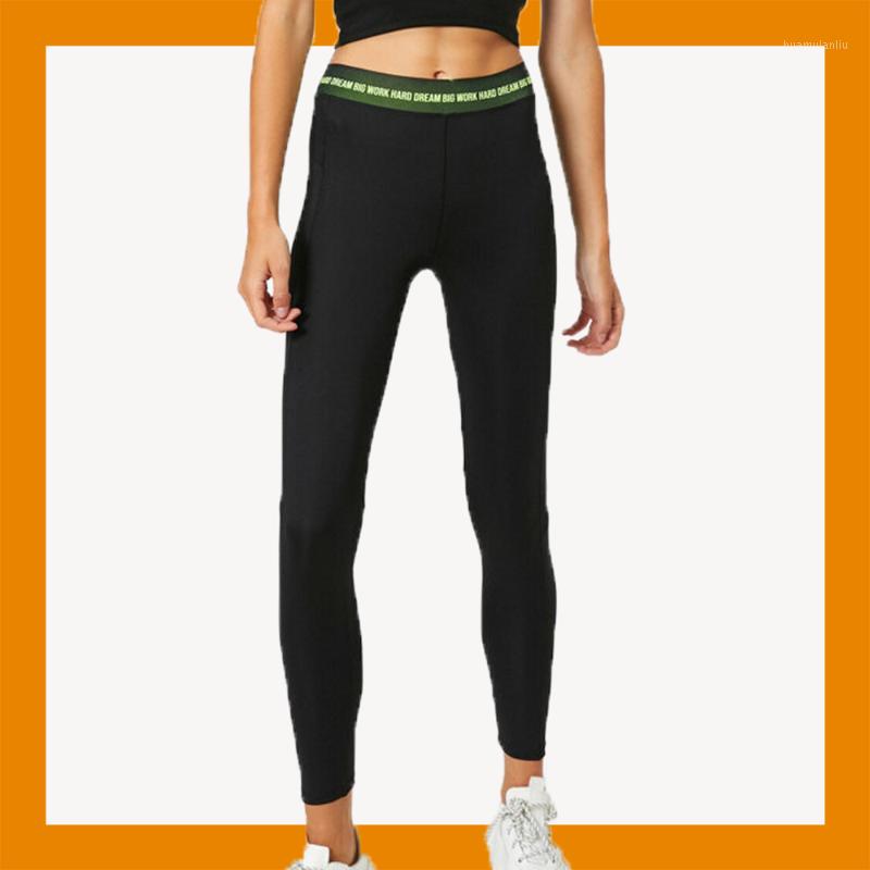 

Leggings Sports Pants Tights Trainning Trousers Exercise Sportswear Printed Fitness Gym Workout Printed Yoga Pilates1, Black