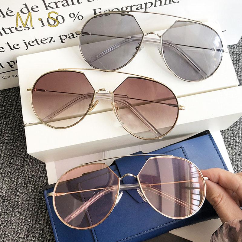 

MS 2021 New Fashion Sunglasses Women Designer Vintage Sun glasses Female Pilot sunglass For Women Eyewear