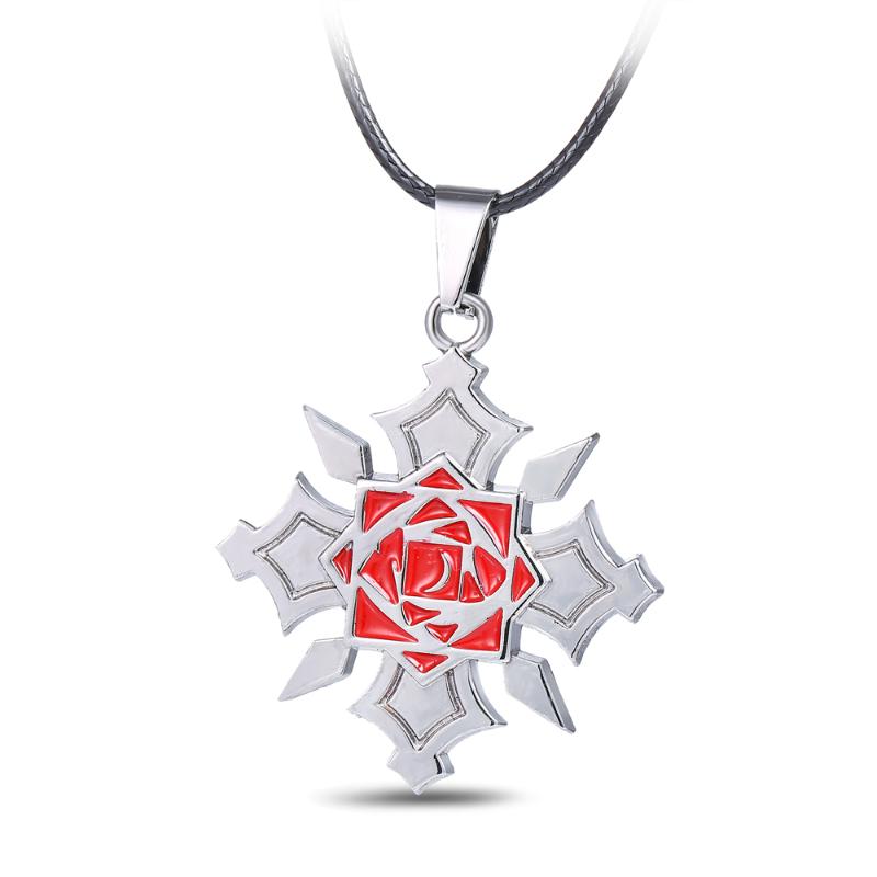 

HSIC Hot anime Vampire Knight Rose Pendant&Necklace High Quality non-fading environmental Jewelry