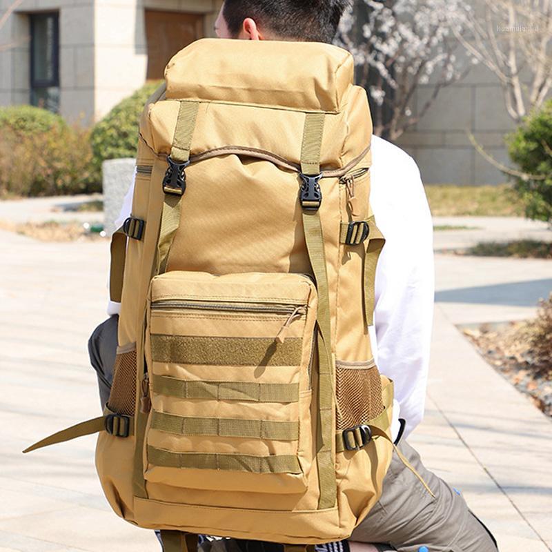 

70L Large Capacity Tactical Backpack Army Assault Bag Outdoor Climbing Trekking Hiking Camping Bags1, Black