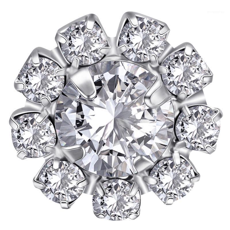 

1 Pair Elegant Crystal Stud Earrings Shine Sun Flower Style Eardrop Alloy Earrings for Women Jewelry Accessories1