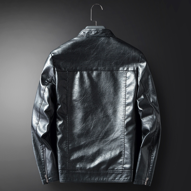 

2021 Mode Autumn Male Jacket Plus Size 3xl Black Mens Gola Coats Faux Leather Jackets Pu New K206 Tag 4SBL