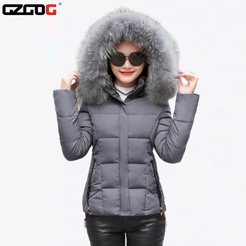 

Fashion Womens Parka Casual Outwear Autumn Winter Hooded Coat Winter Jacket Women Hooded Coat Faux Raccoon Fur Collar parkas, Black